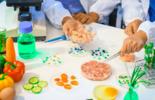 Nutritionist in laboratory, food ingredients, extracts, their impact on nutrition health