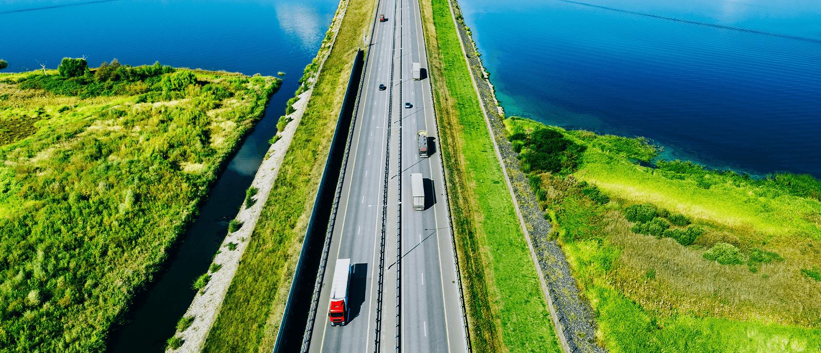 Modern highway transportation supporting efficient logistics and sustainable connectivity.