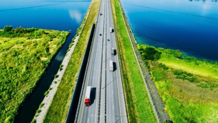 Modern highway transportation supporting efficient logistics and sustainable connectivity.